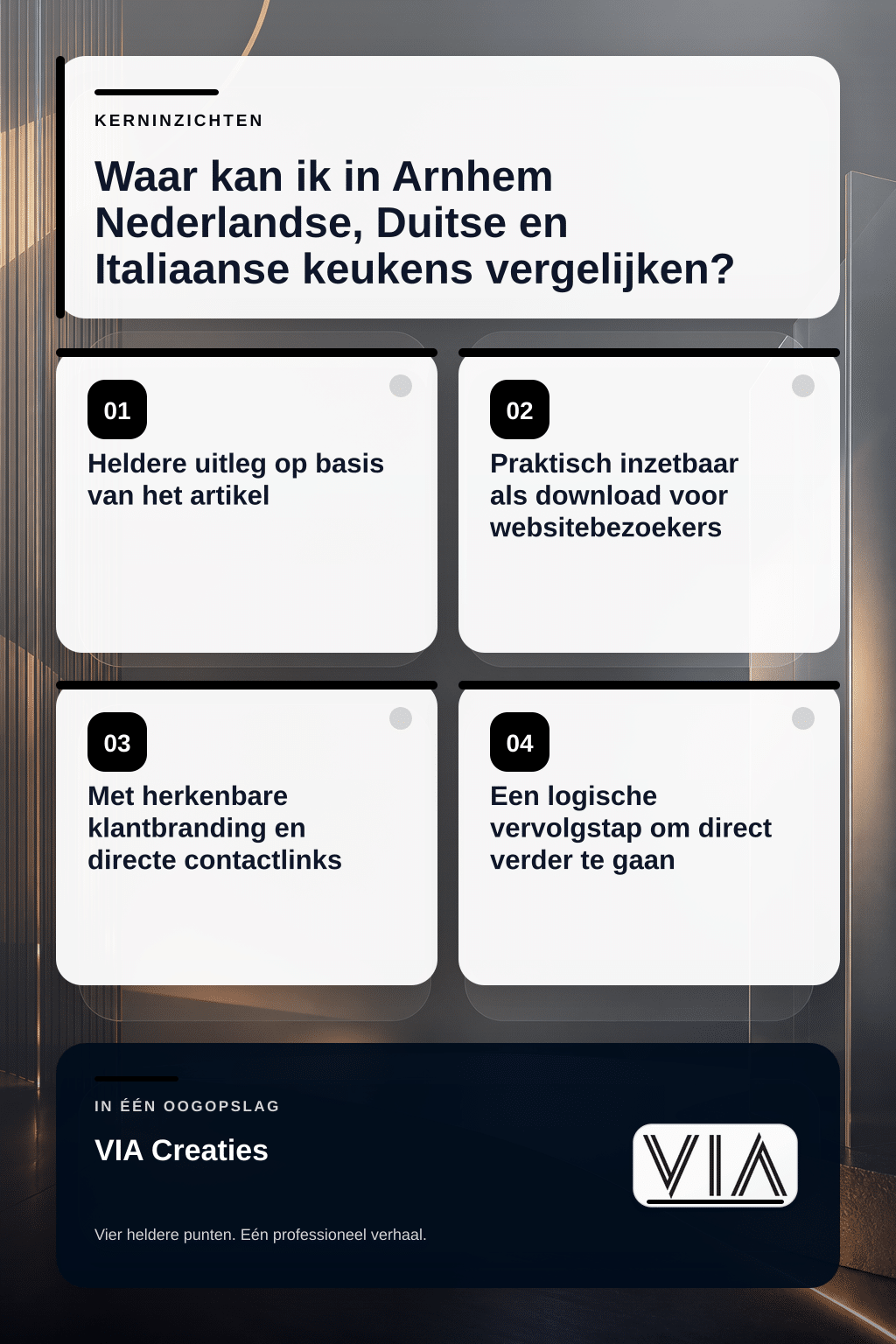 Waar kan ik in Arnhem Nederlandse, Duitse en Italiaanse keukens vergelijken? infographic